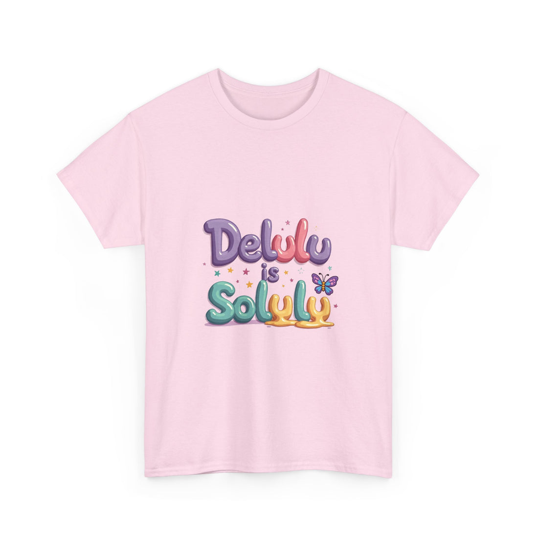 'Delulu Is Solulu' Cute Graphic T-Shirt
