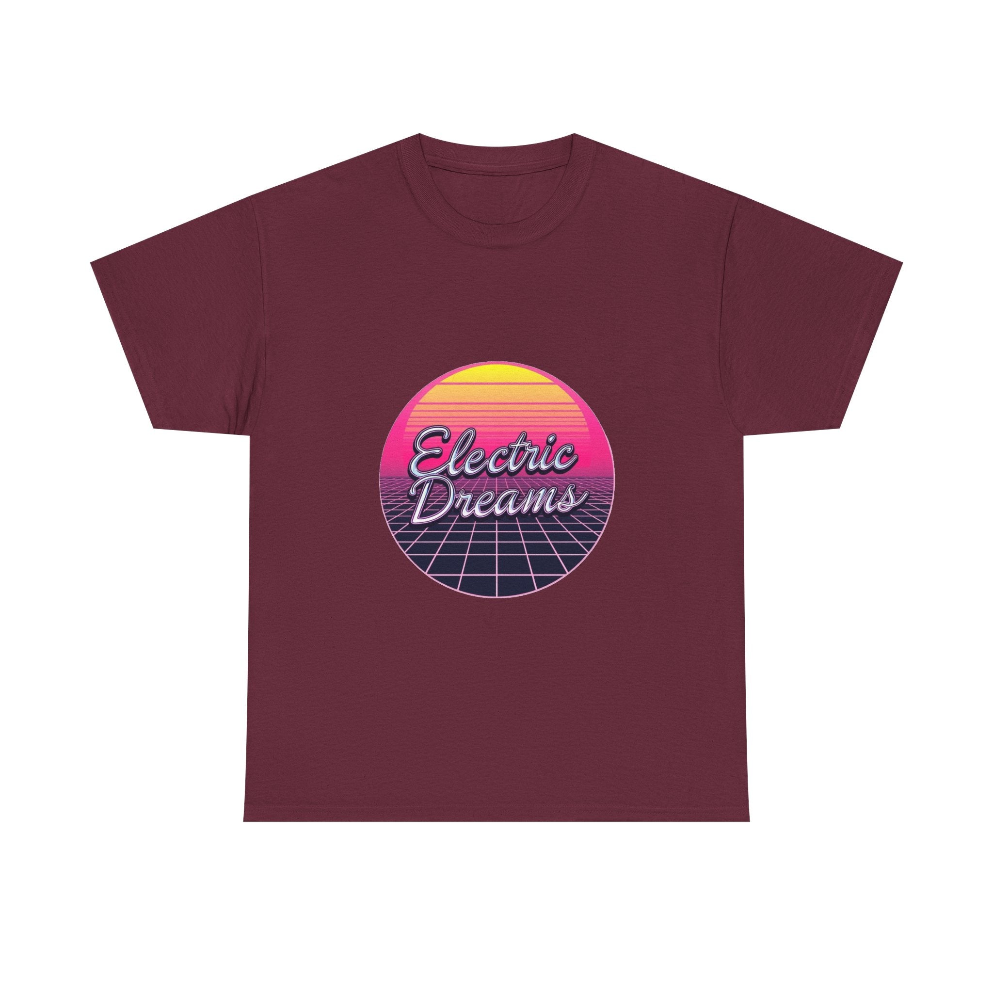 'Electric Dreams' 80s Vaporwave Sunset Graphic T-Shirt