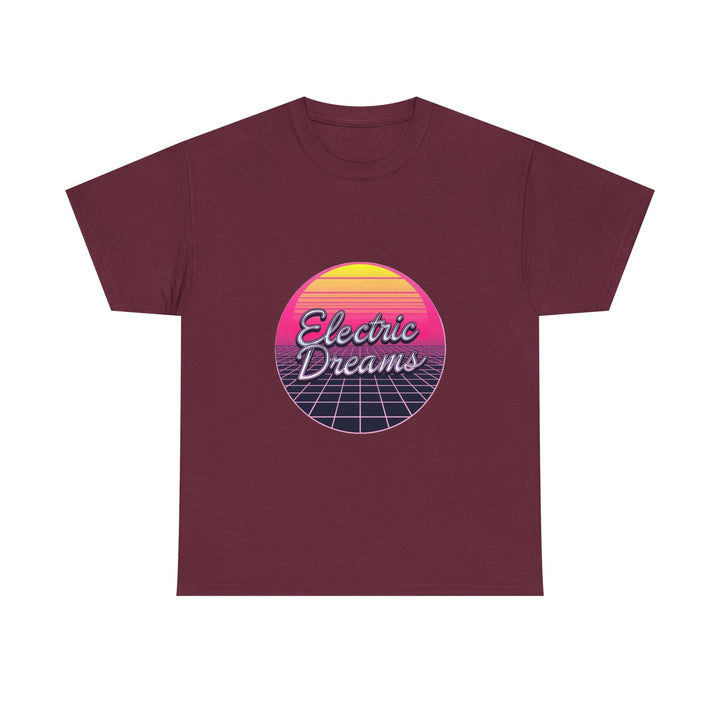 'Electric Dreams' 80s Vaporwave Sunset Graphic T-Shirt