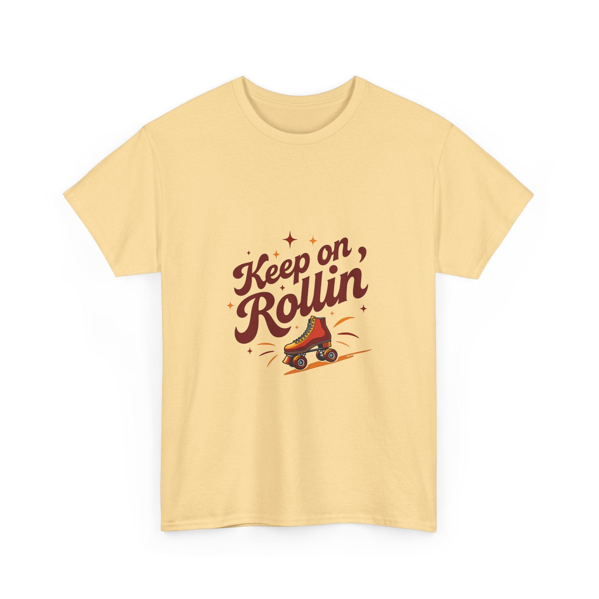 'Keep on Rollin' Tee Retro Roller Skate Graphic T-Shirt