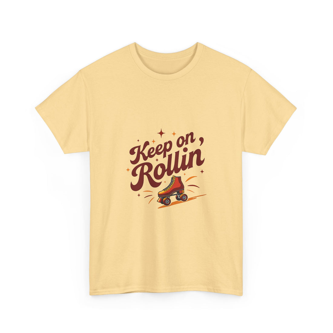 'Keep on Rollin' Tee Retro Roller Skate Graphic T-Shirt
