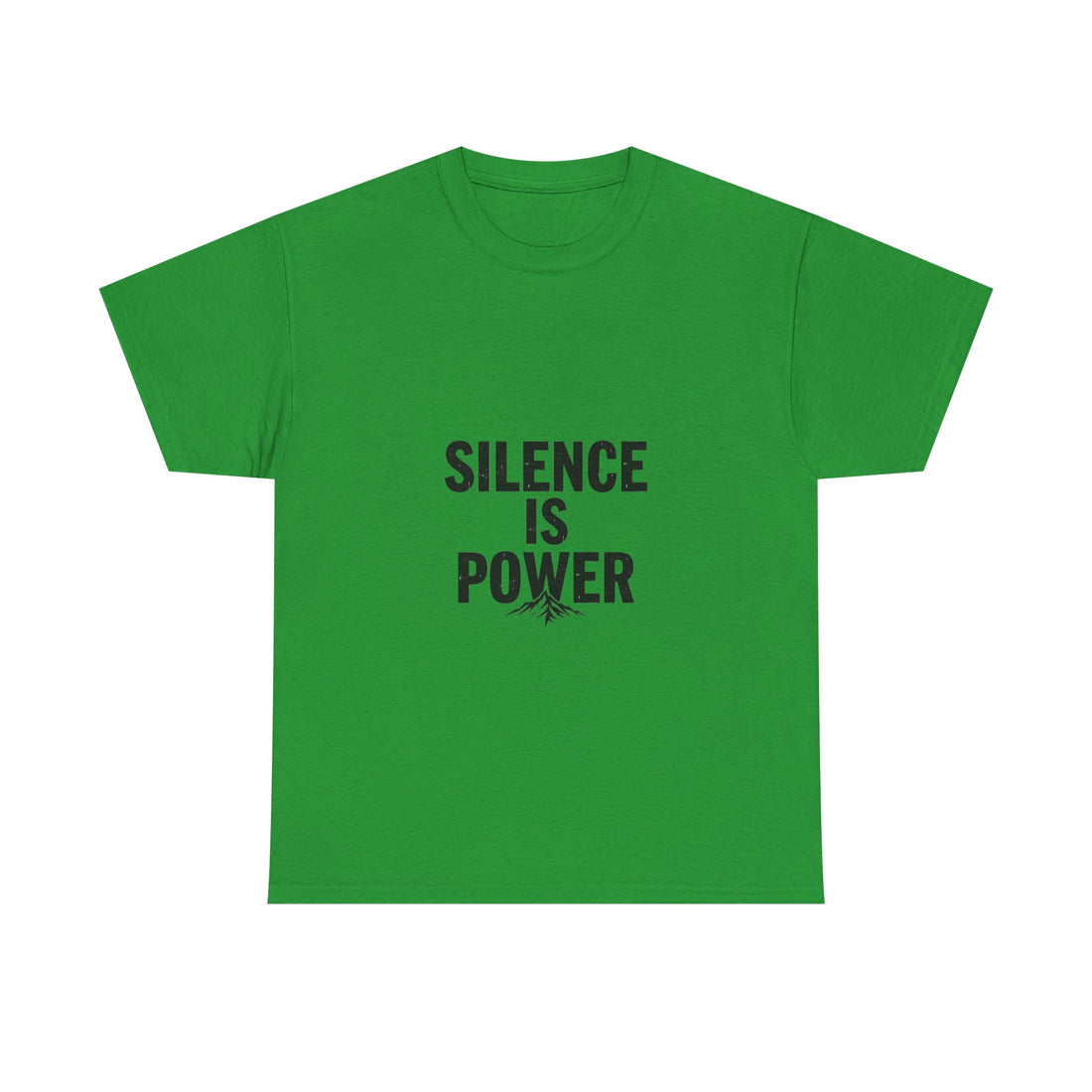 'Silence Is Power' Minimalist Motivational Cotton Shirt