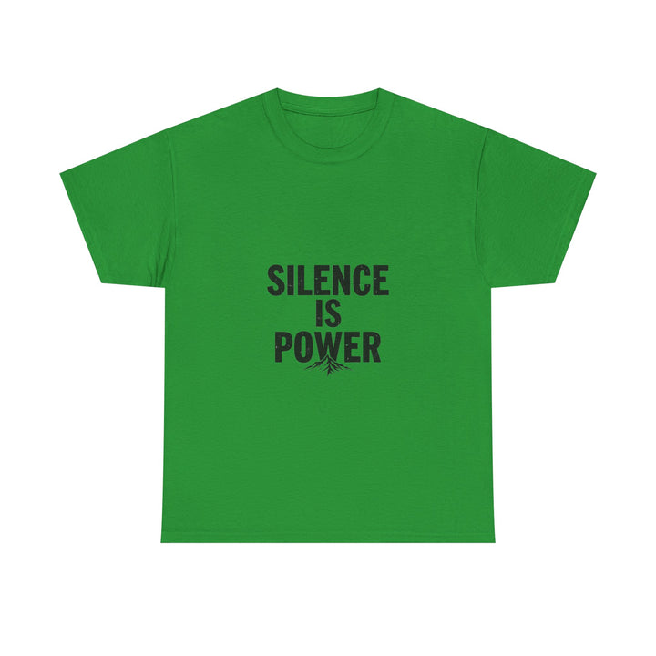 'Silence Is Power' Minimalist Motivational Cotton Shirt