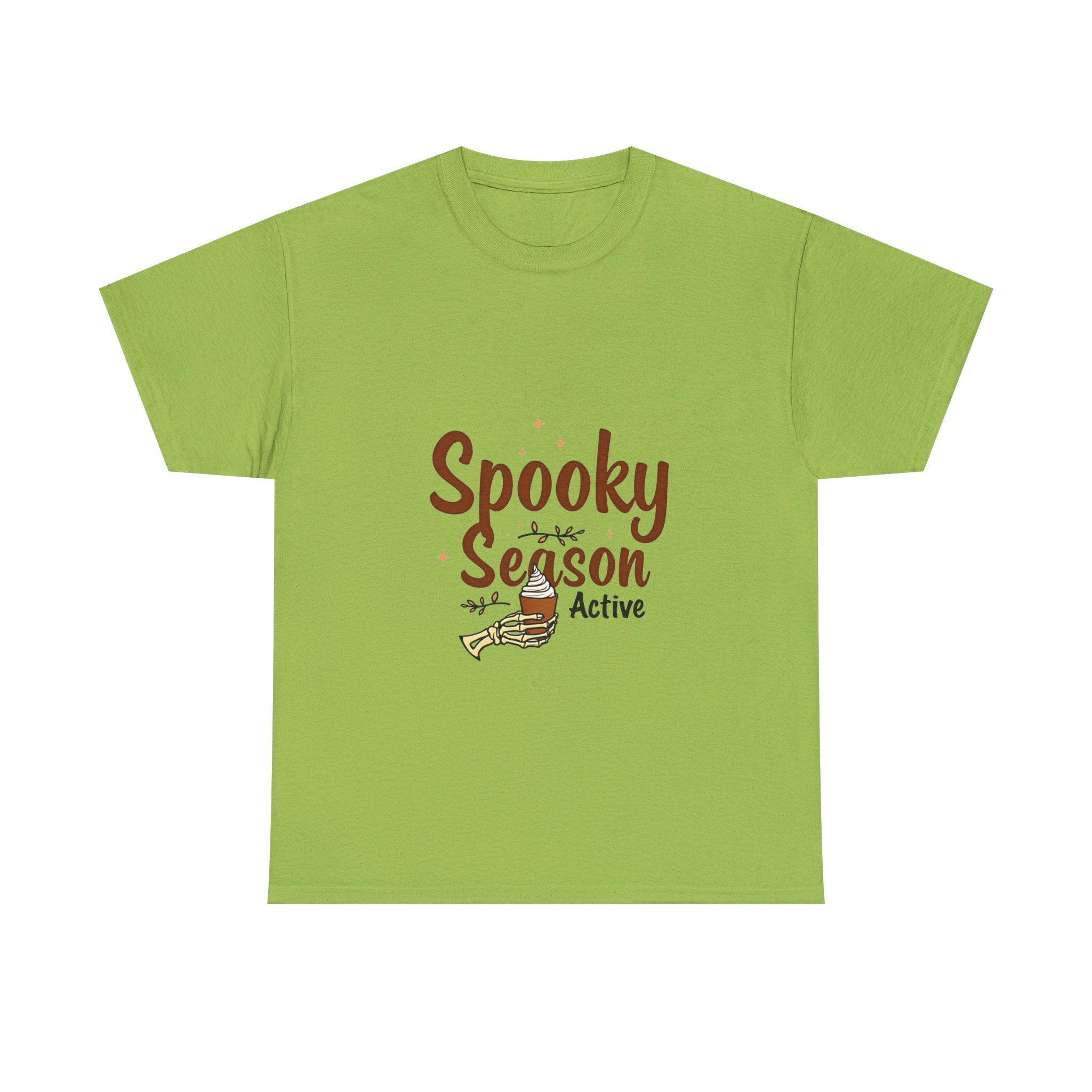 'Spooky Season Active' T-Shirt Halloween Pumpkin Graphic Tee