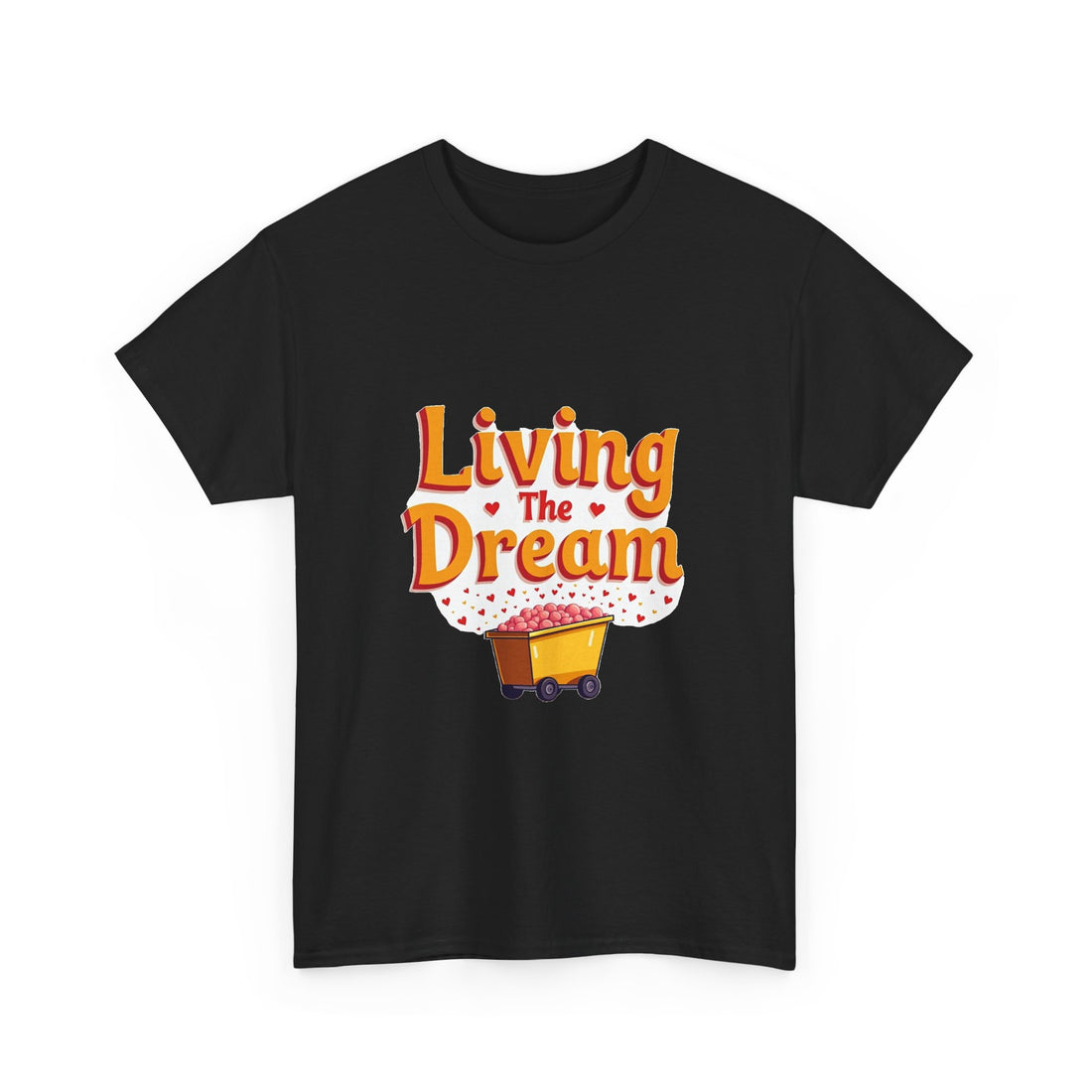 'Living The Dream' Retro Scooter Graphic T-Shirt