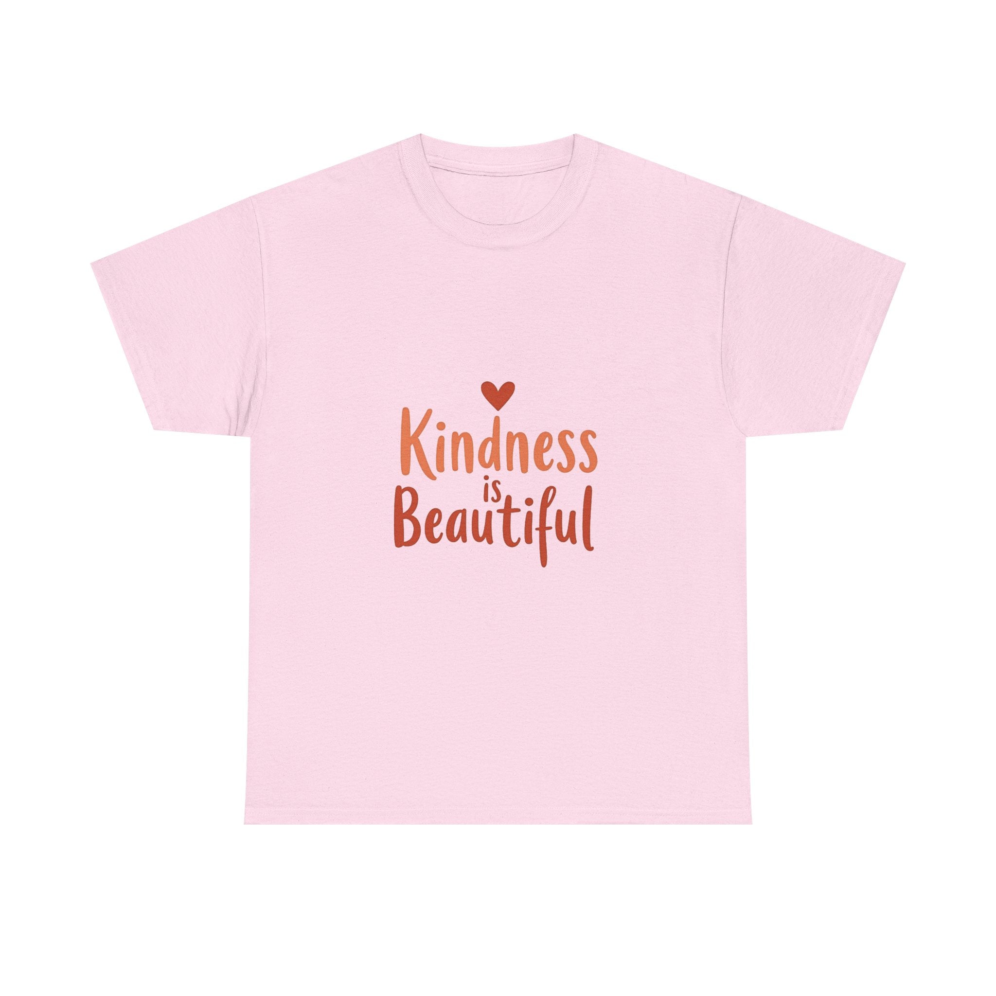 Kindness is Beautiful Inspirational Heart Graphic T‑Shirt