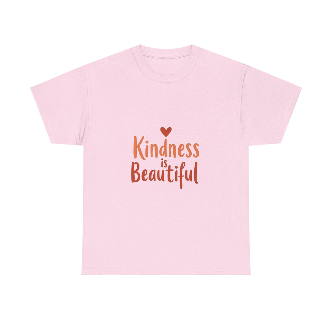 Kindness is Beautiful Inspirational Heart Graphic T‑Shirt