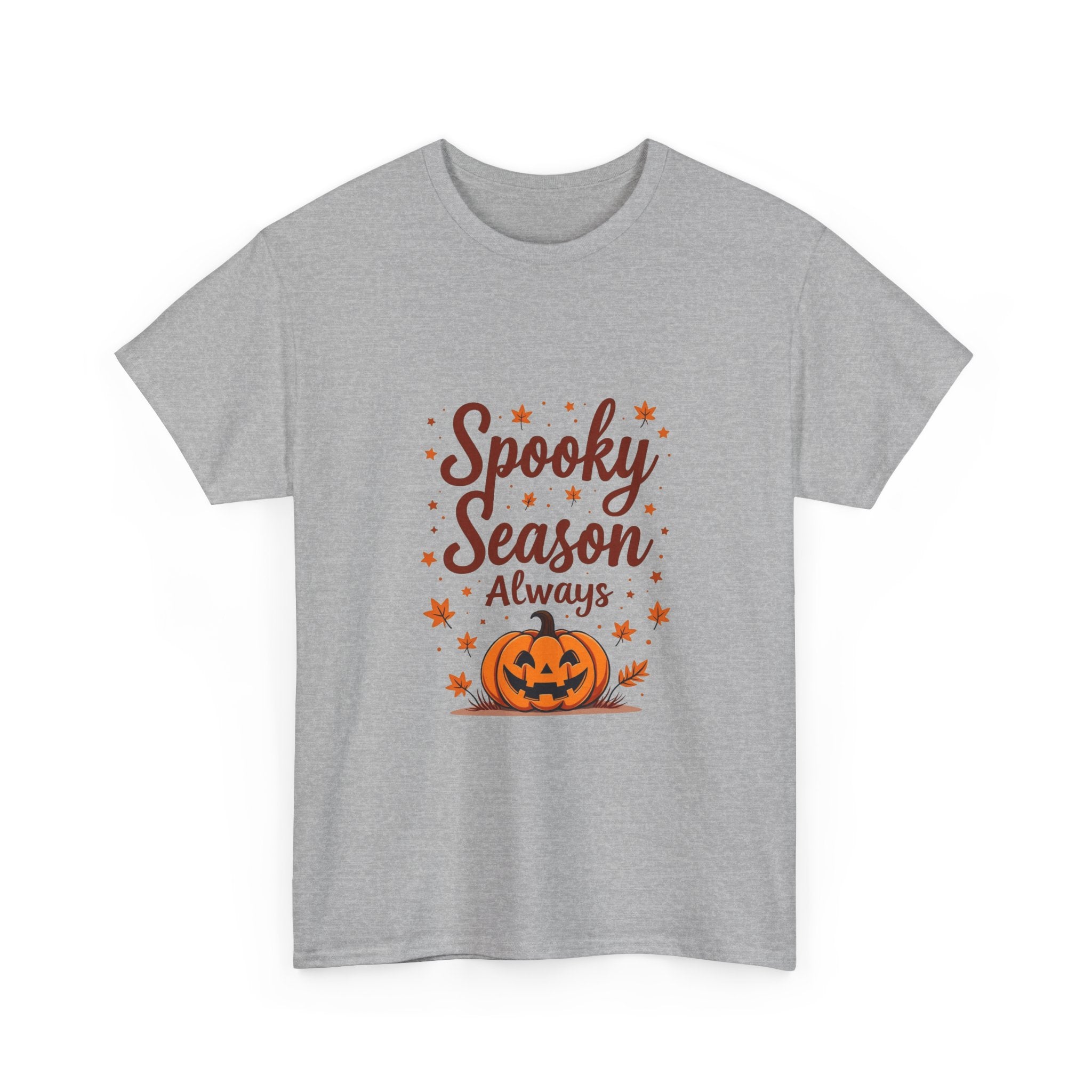 'Spooky Season Always' Halloween Pumpkin Graphic T-Shirt