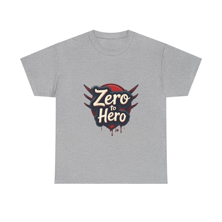 'Zero to Hero' Motivational Graphic T-Shirt