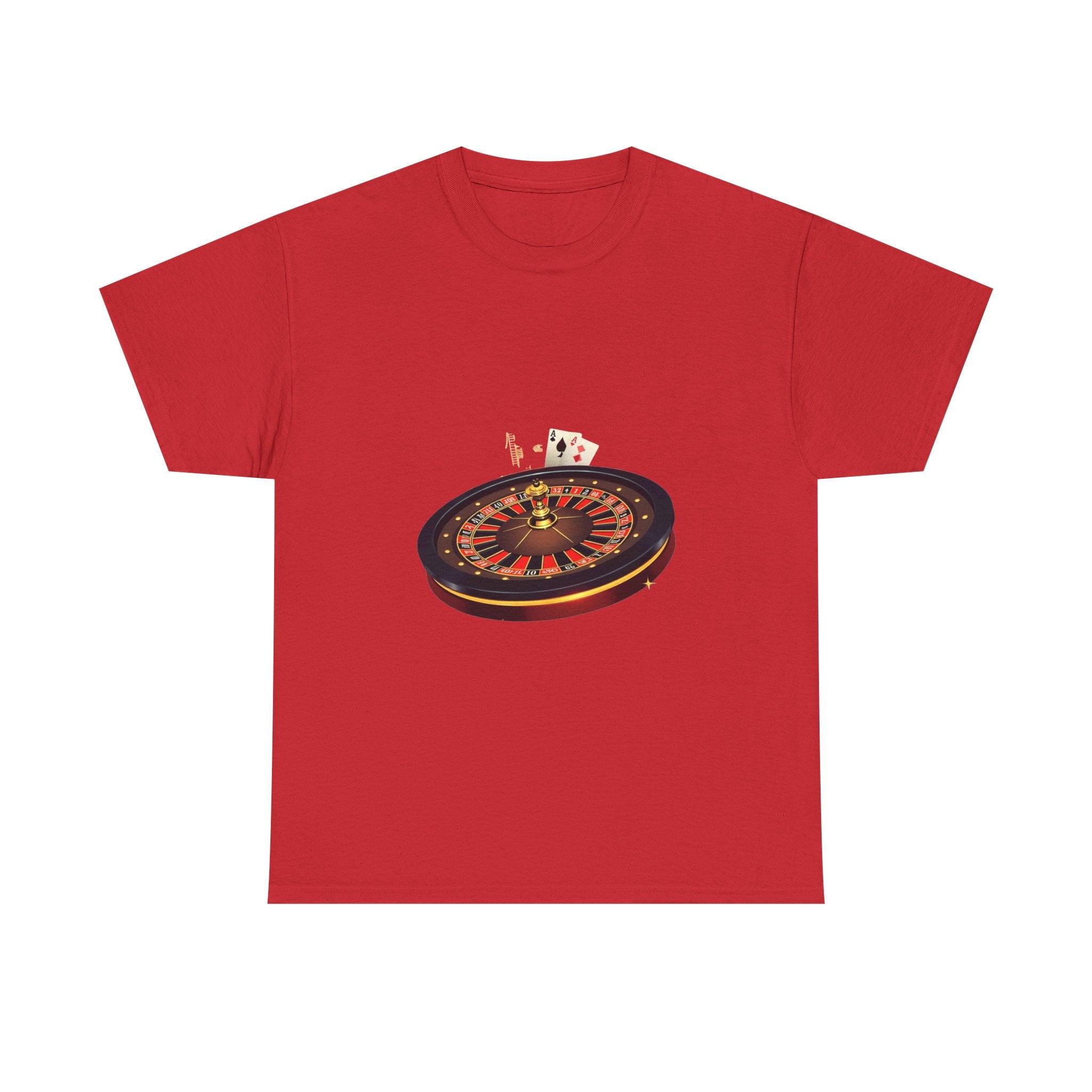 'Roulette & Card's Casino Vintage Gambling Graphic T‑Shirt