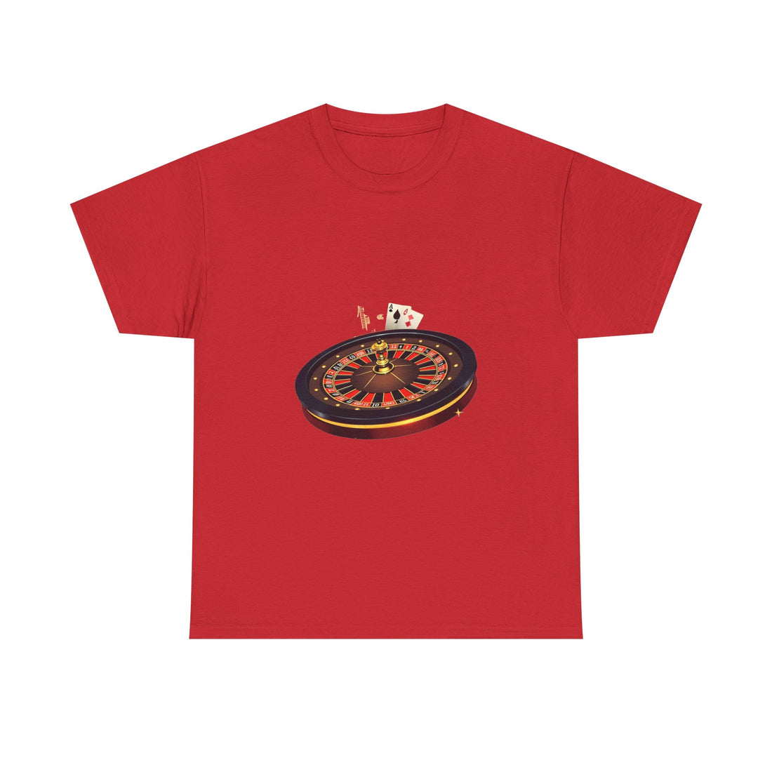 'Roulette & Card's Casino Vintage Gambling Graphic T‑Shirt