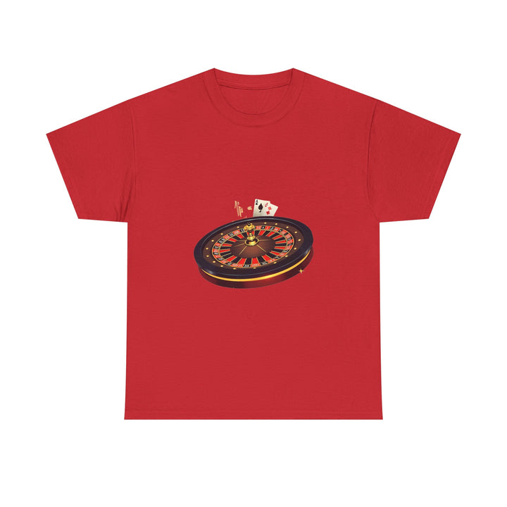 'Roulette & Card's Casino Vintage Gambling Graphic T‑Shirt