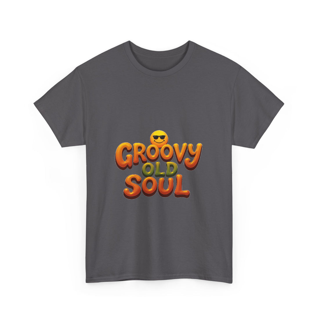 Groovy Old Soul Retro 70s Emoji Graphic T-Shirt