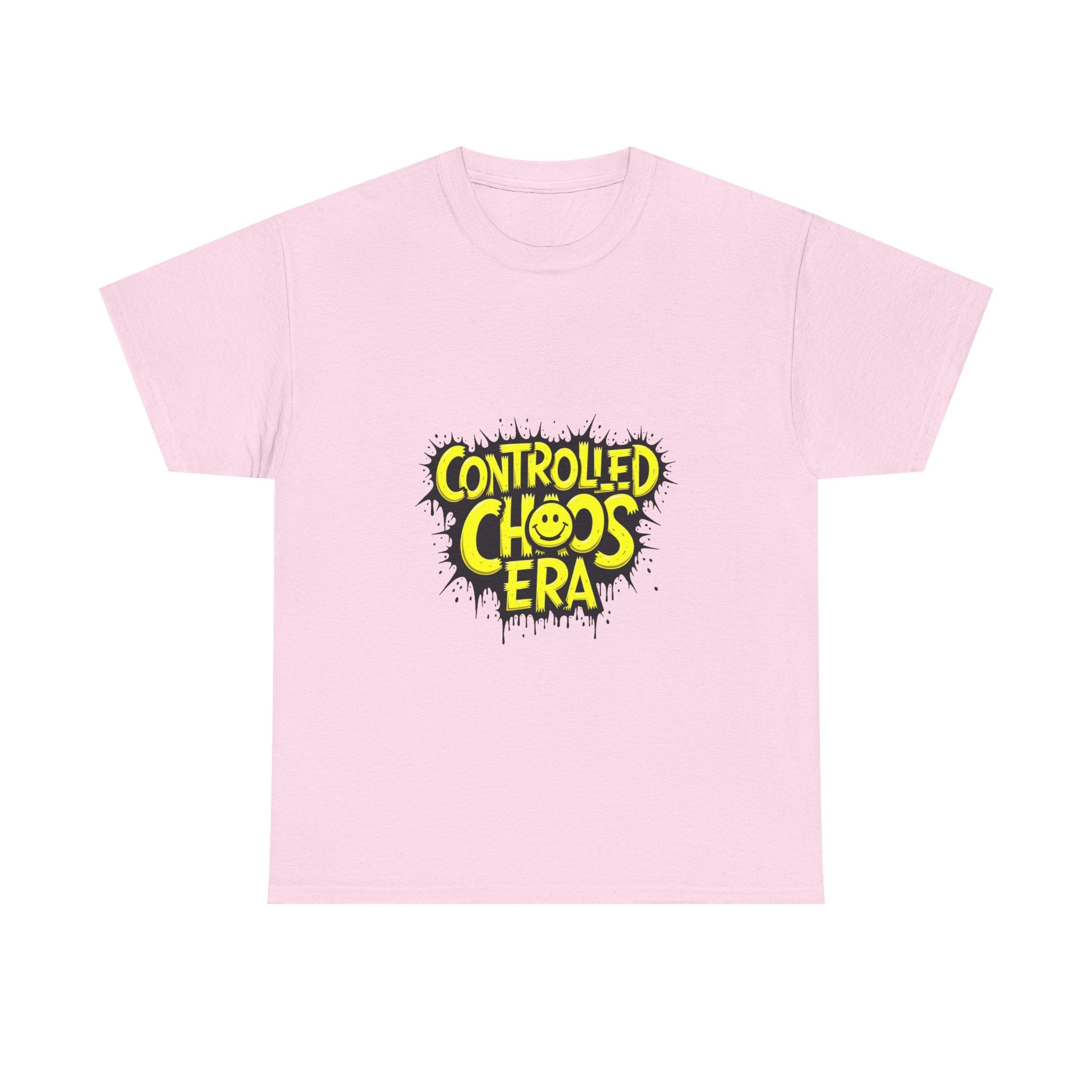'Controlled Chaos Era'  Graphic Streetwear T-Shirt with Yellow Graffiti Logo
