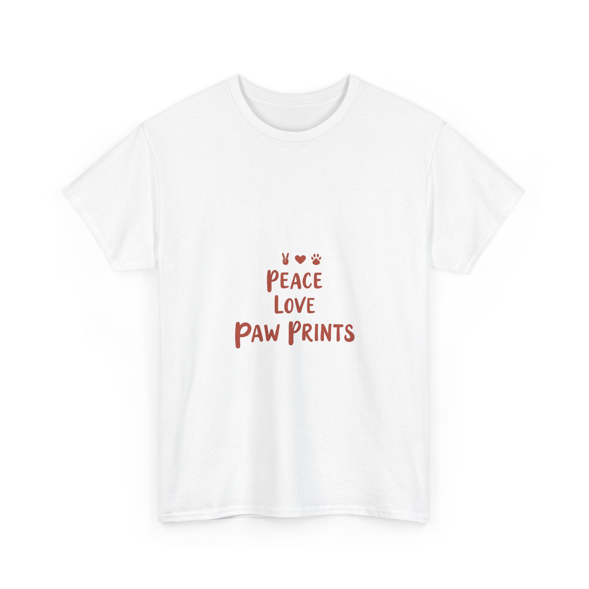 'Peace Love Paw Prints'  Cute Dog Lover T-Shirt