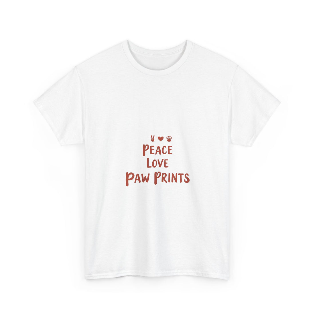 'Peace Love Paw Prints'  Cute Dog Lover T-Shirt