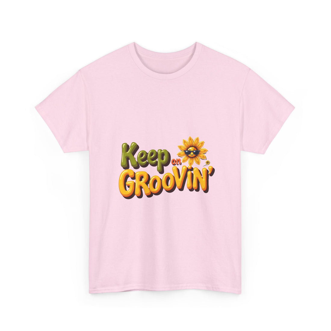'Keep on Groovin' Retro Sunflower Graphic T-Shirt