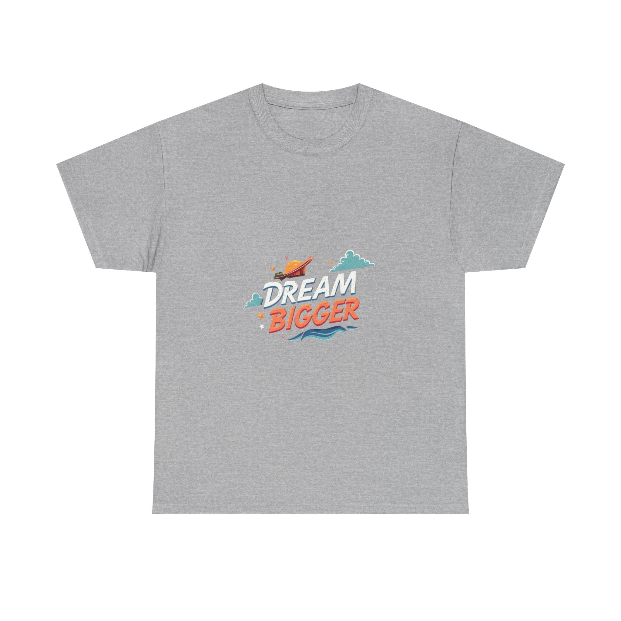 'Dream Bigger' Retro Space Graphic Inspirational T-Shirt
