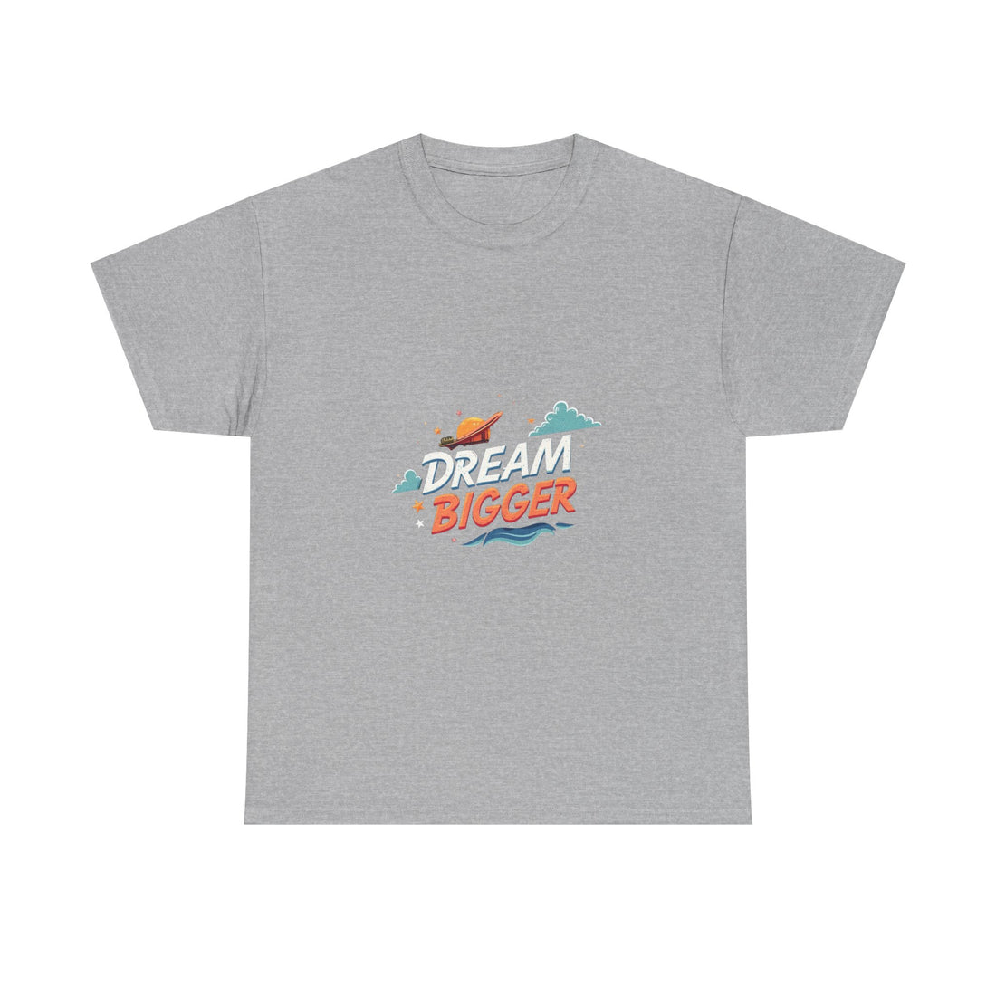 'Dream Bigger' Retro Space Graphic Inspirational T-Shirt
