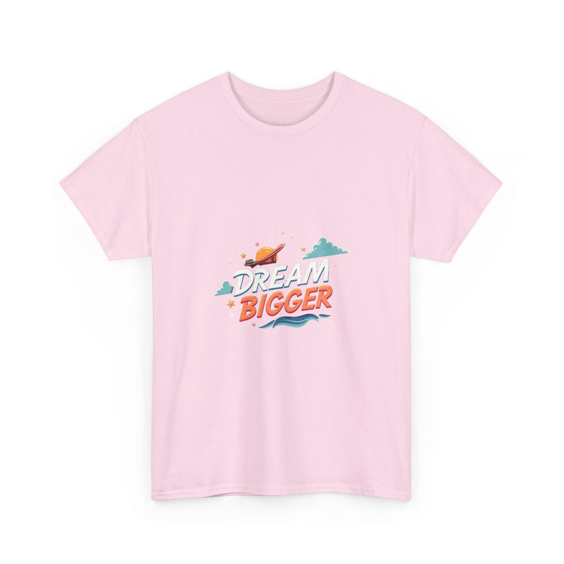 'Dream Bigger' Retro Space Graphic Inspirational T-Shirt