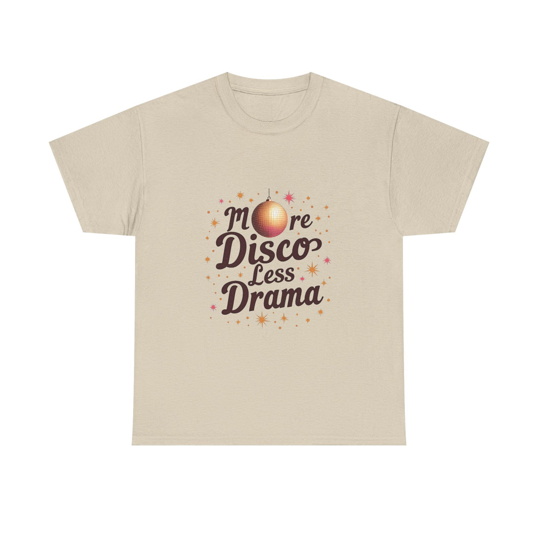 "More Disco Less Drama" Retro Disco Ball T-Shirt
