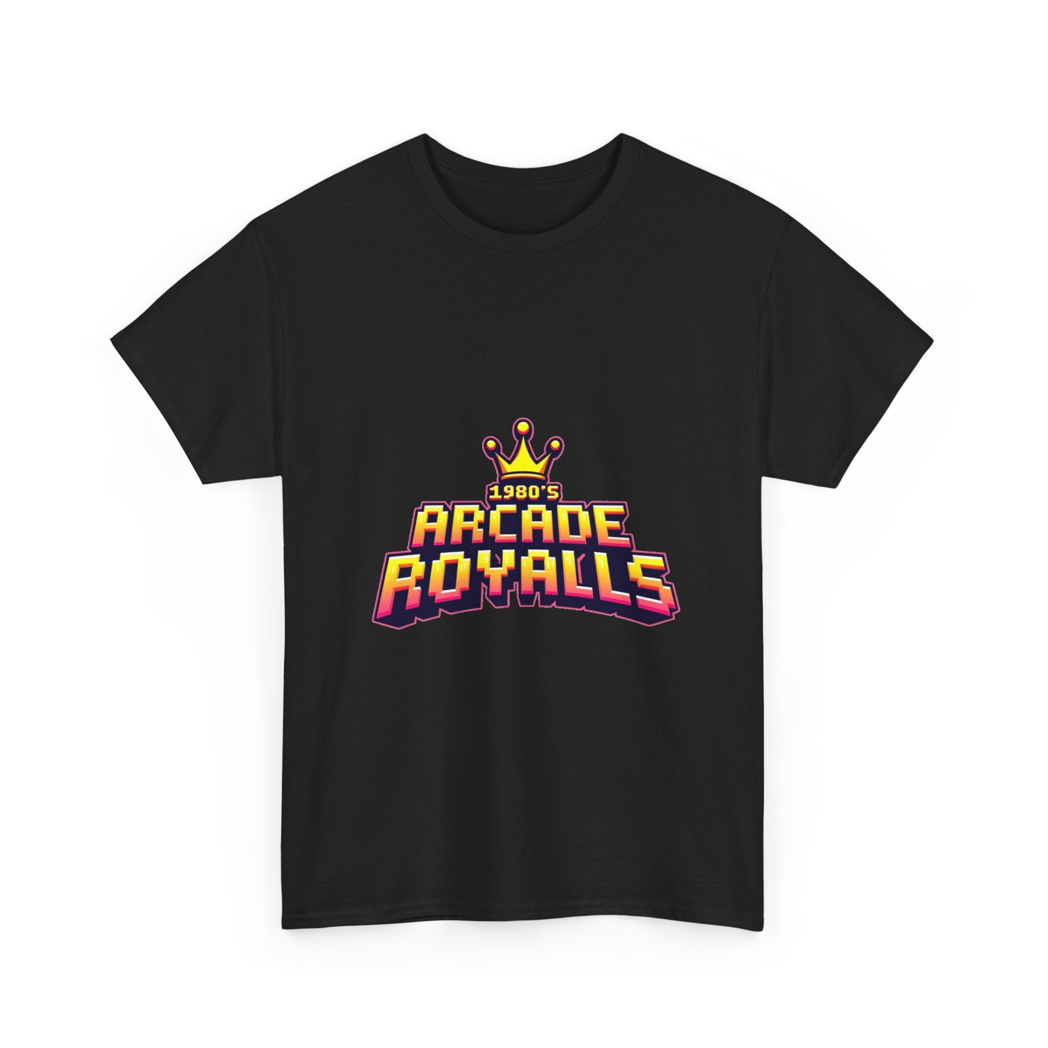 'Arcade Royalls Logo' Retro Gaming Crown T-Shirt