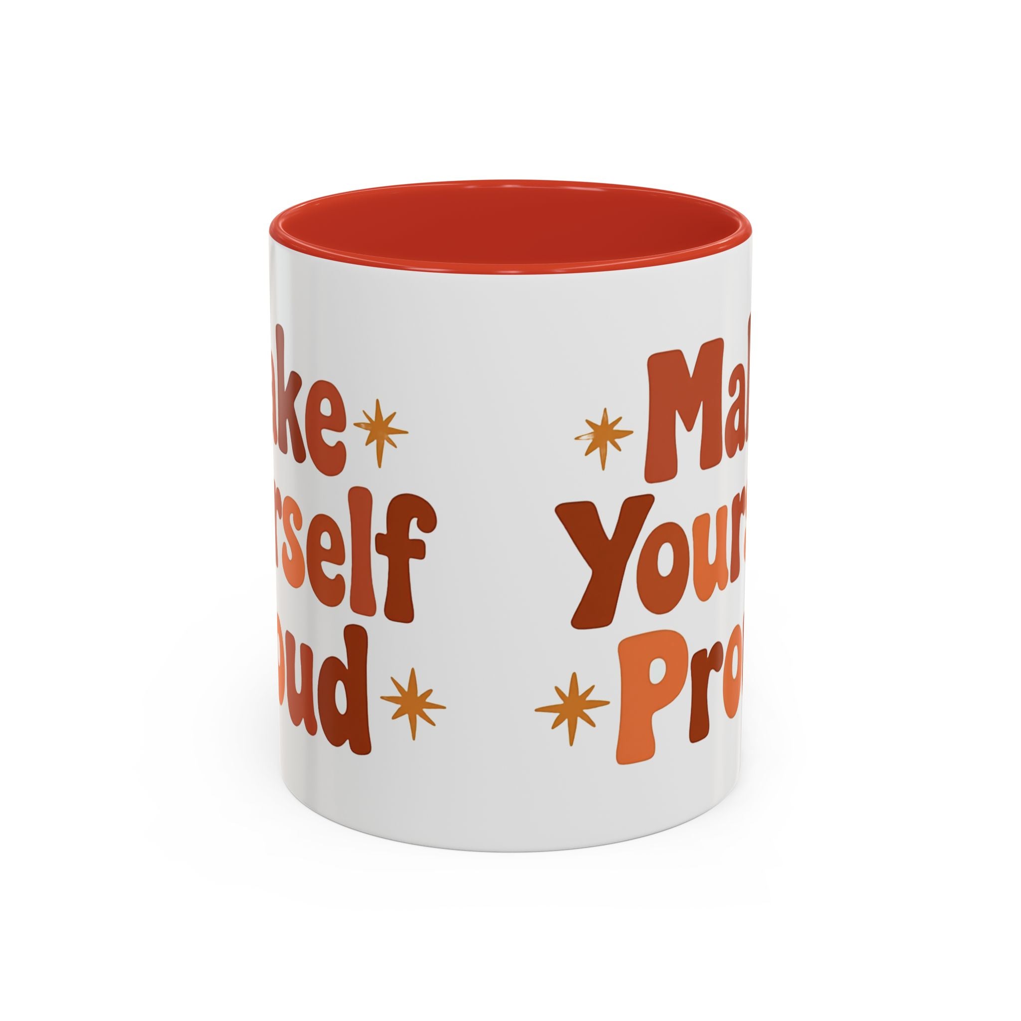 'Make Yourself Proud' Motivational Accent Mug (11/15oz)