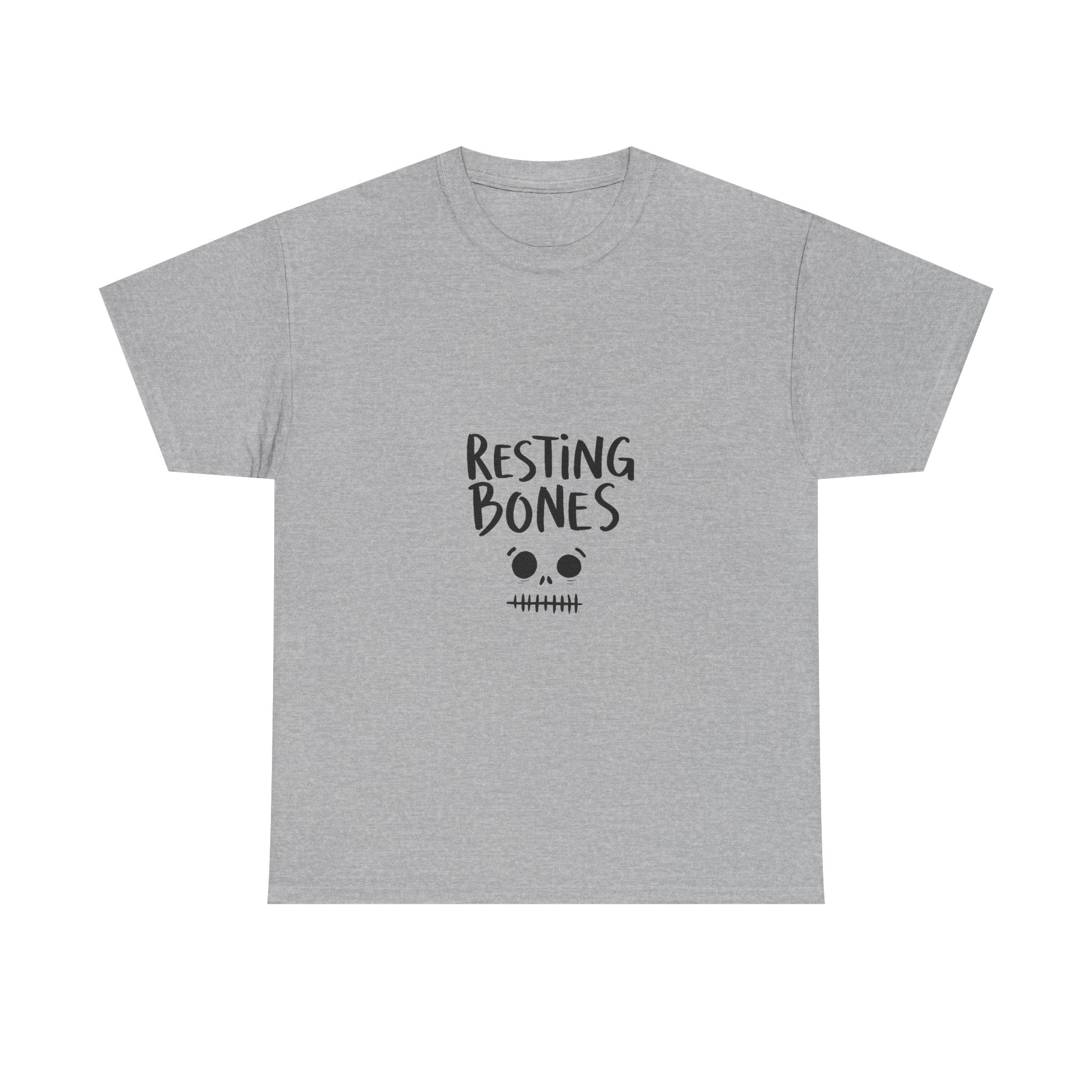 'Resting Bones' Cute Skull Graphic T-Shirt