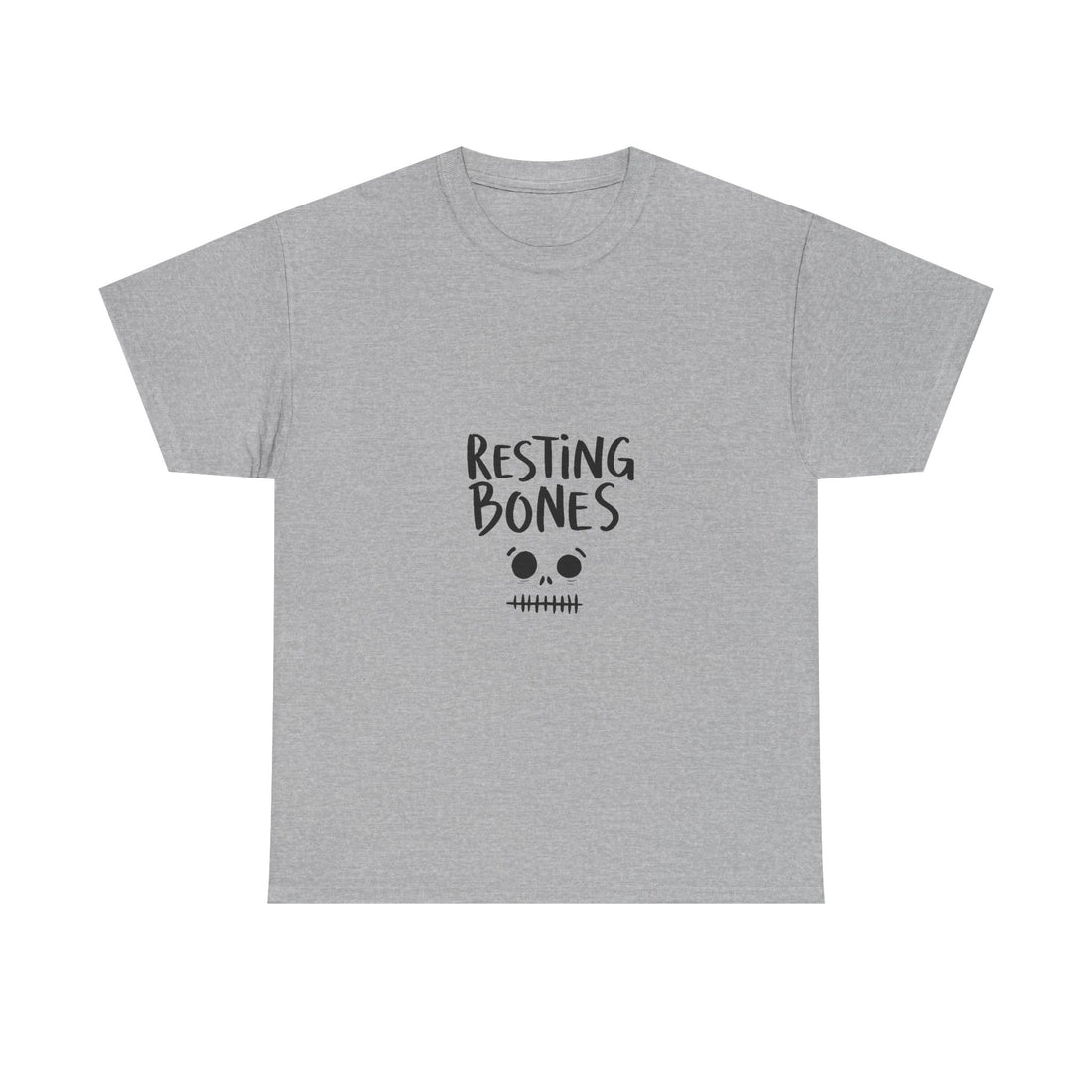 'Resting Bones' Cute Skull Graphic T-Shirt