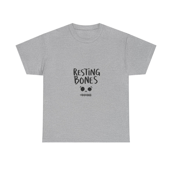 'Resting Bones' Cute Skull Graphic T-Shirt