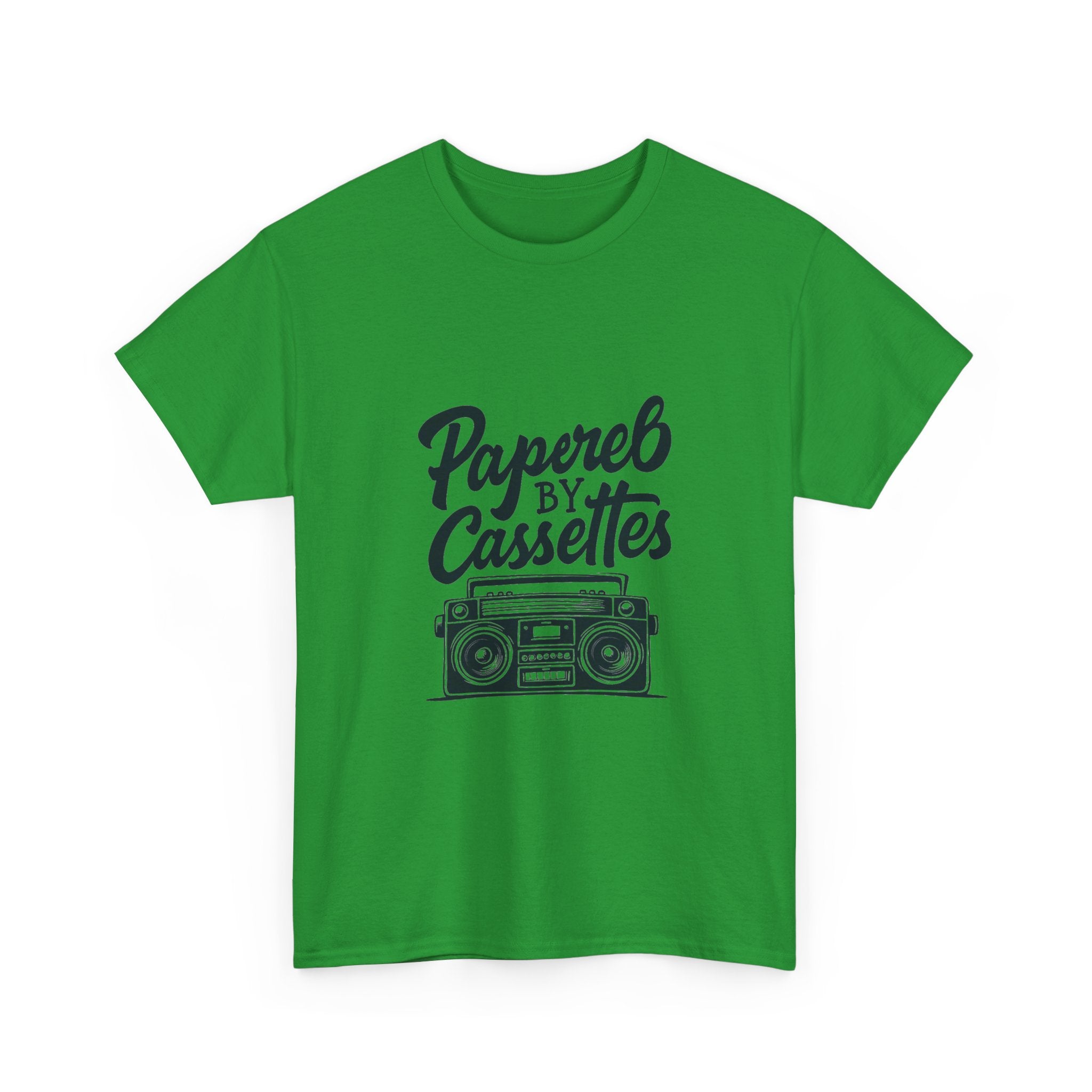 'Papered by Cassettes' Vintage Boombox Tee