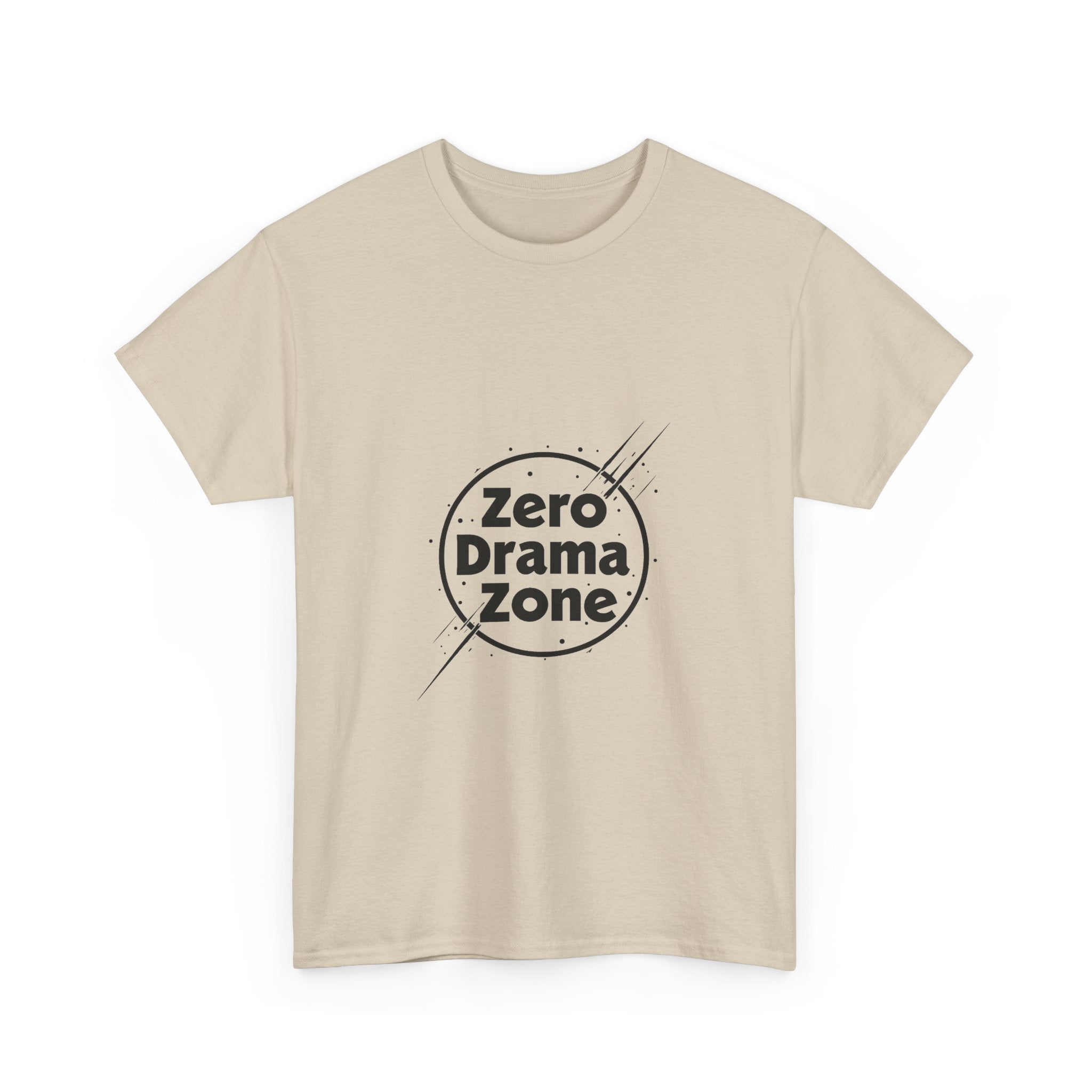 'Zero Drama Zone' Minimalist Anti‑Drama Graphic T-Shirt