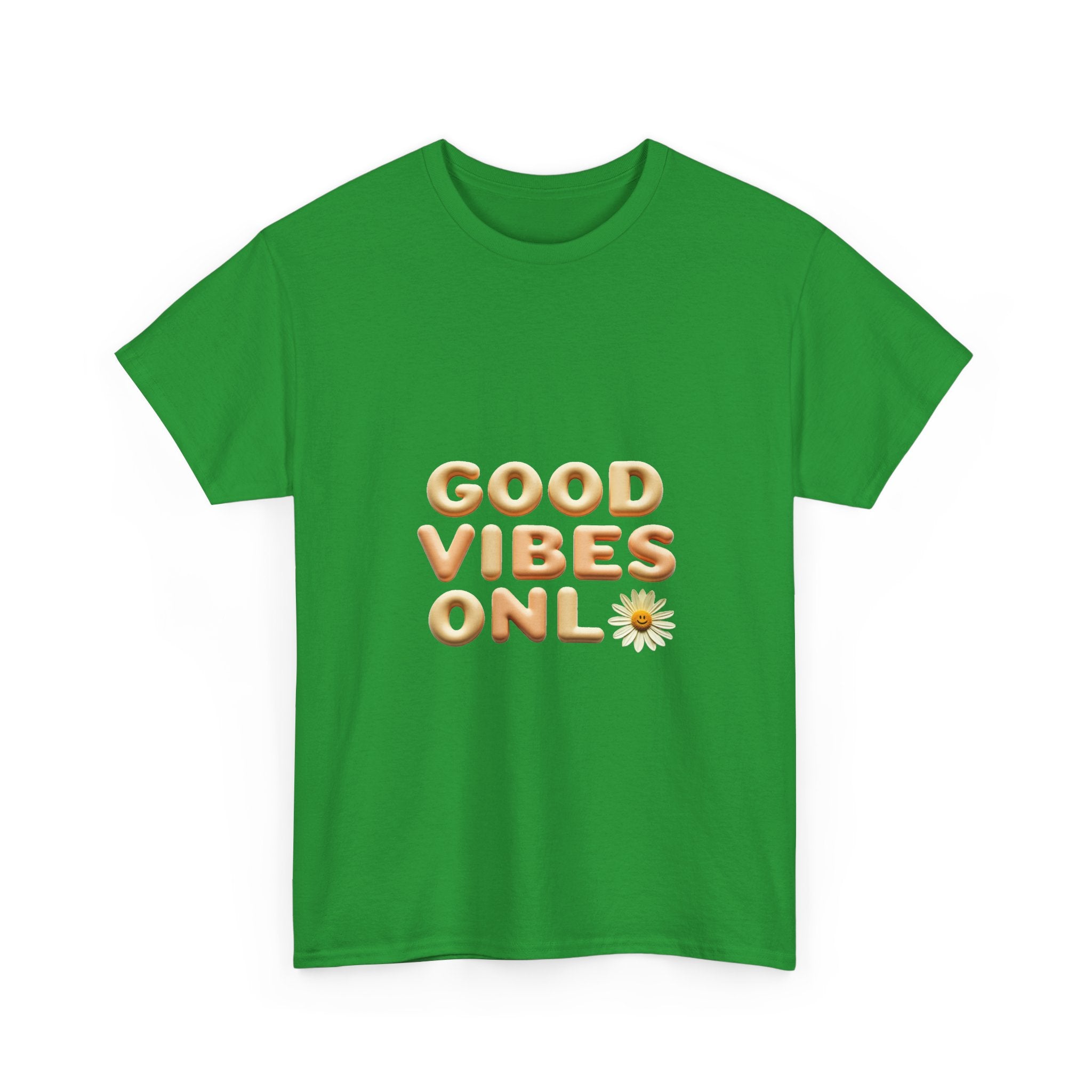 'Good Vibes Only' Cute Daisy Graphic Tee