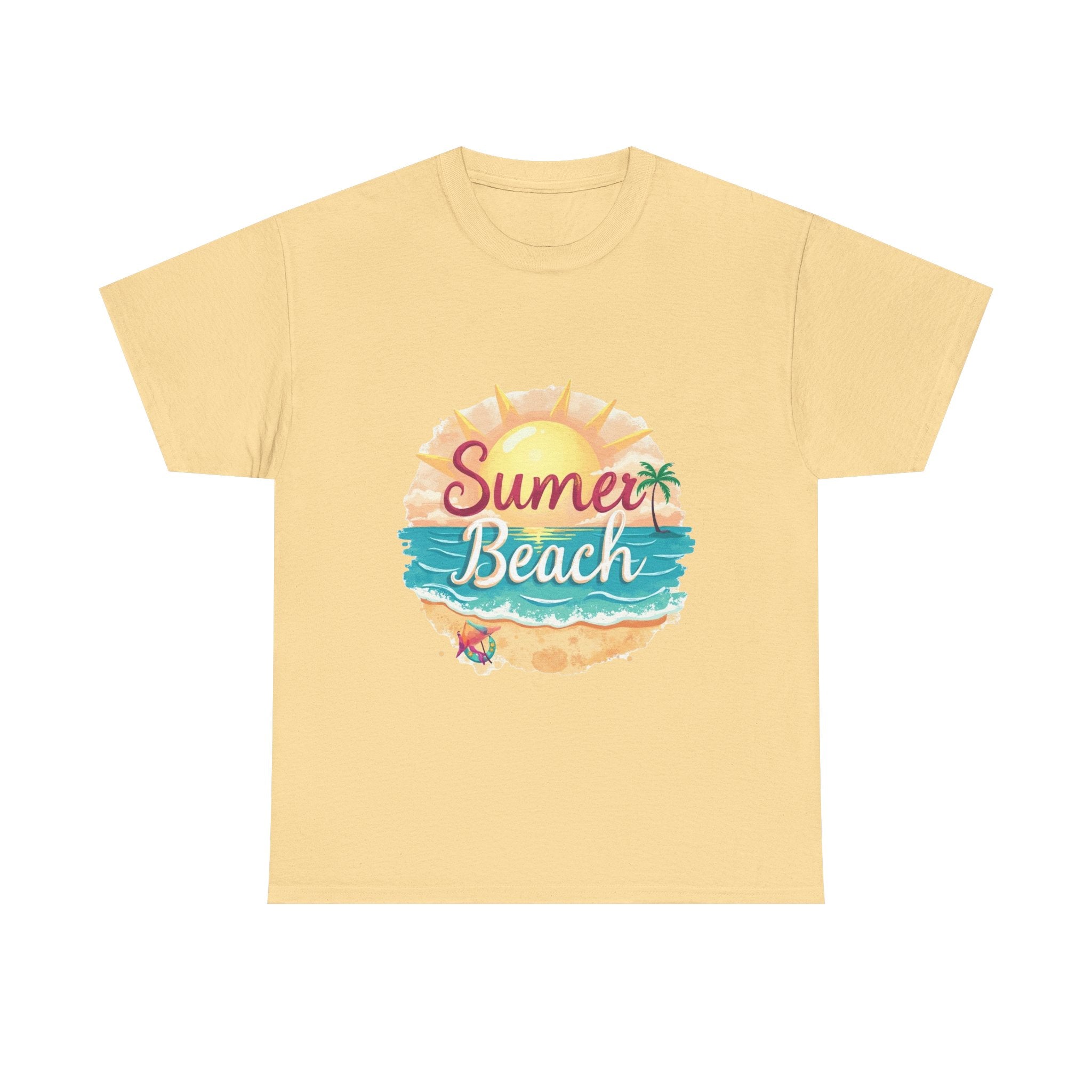 Retro Tropical Sunset Graphic T-Shirt