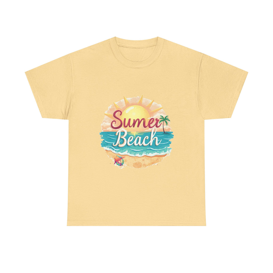 Retro Tropical Sunset Graphic T-Shirt