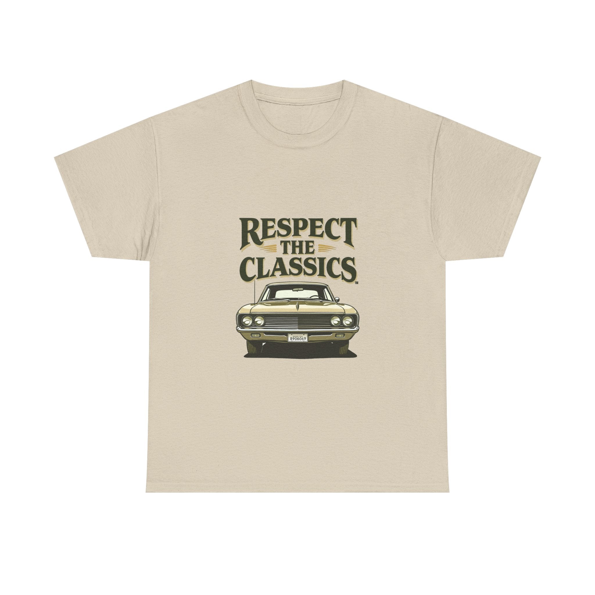 'Respect the Classics' Vintage Muscle Car Graphic T-Shirt