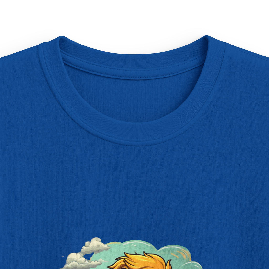 Happy Kid with Snacks Cartoon Graphic Shirt