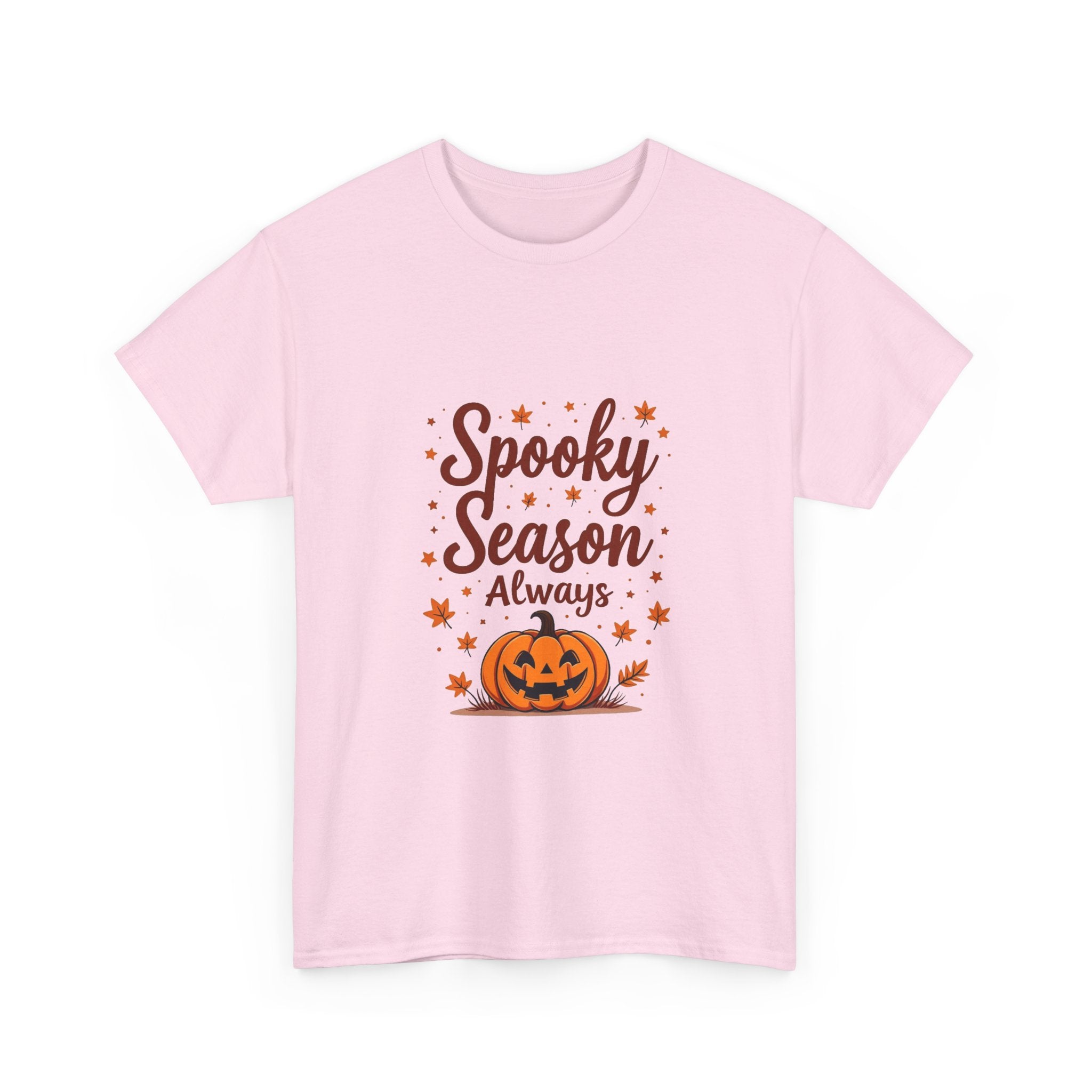 'Spooky Season Always' Halloween Pumpkin Graphic T-Shirt