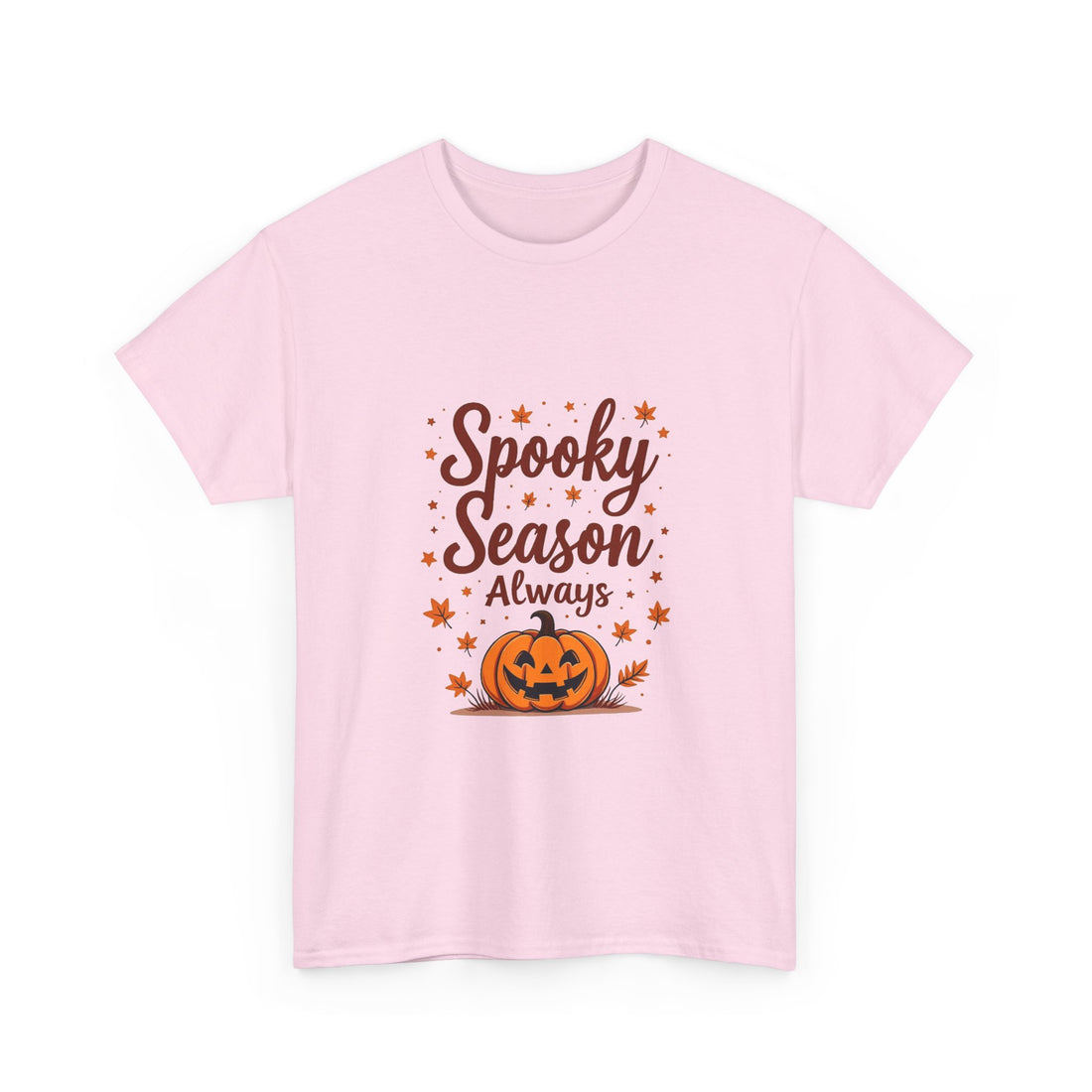 'Spooky Season Always' Halloween Pumpkin Graphic T-Shirt