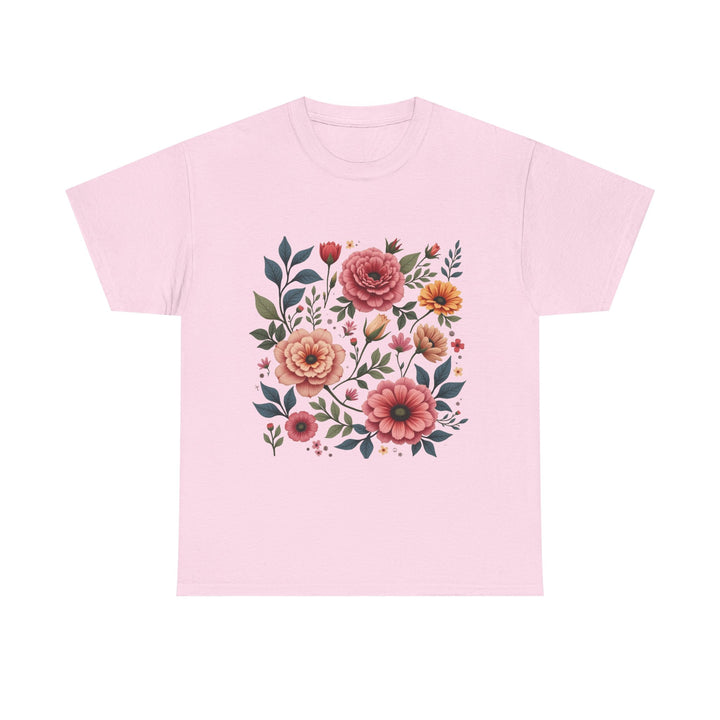 Floral Bouquet Vintage Pink Roses Graphic T-Shirt