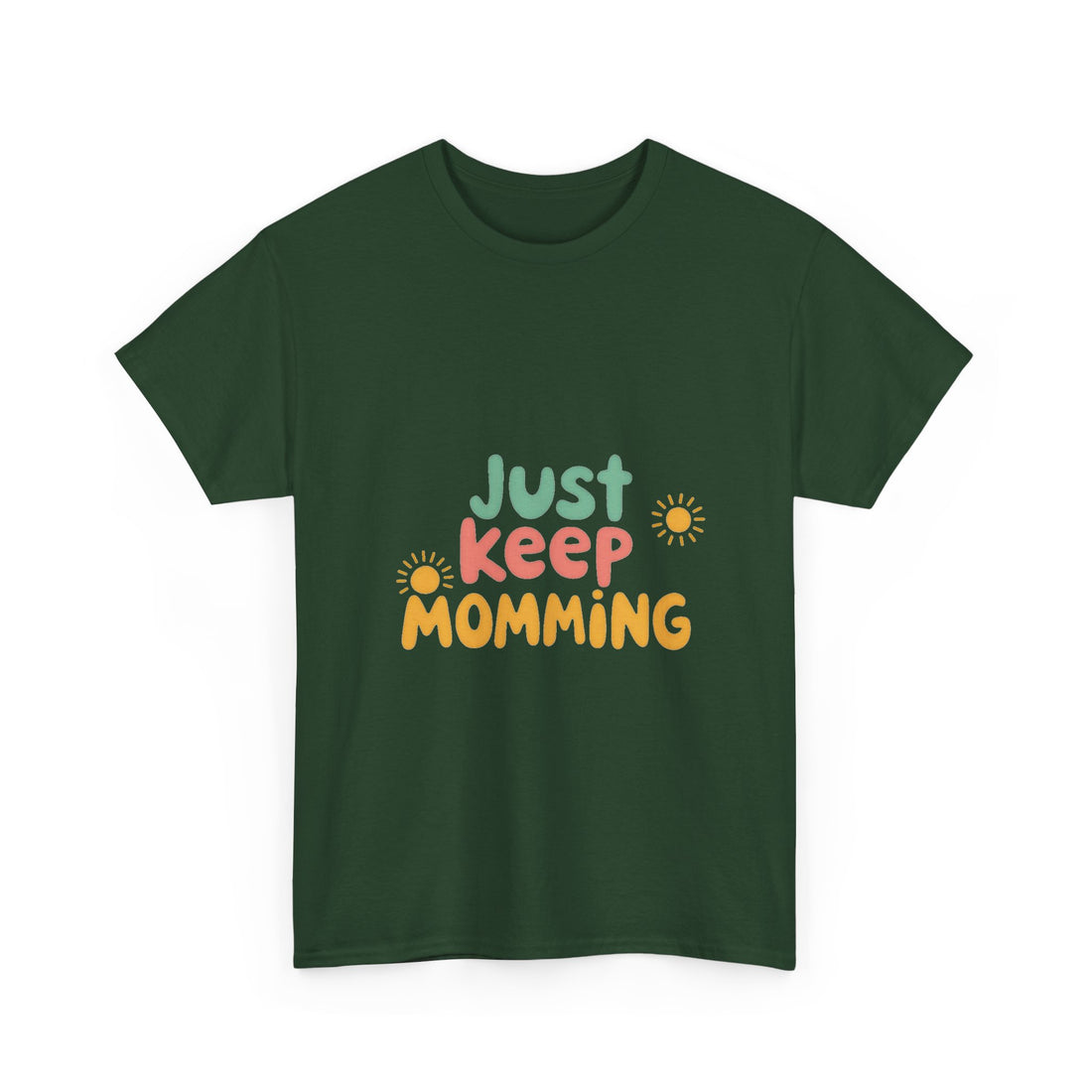 Just Keep Momming Retro Floral Mother's Day T-Shirt