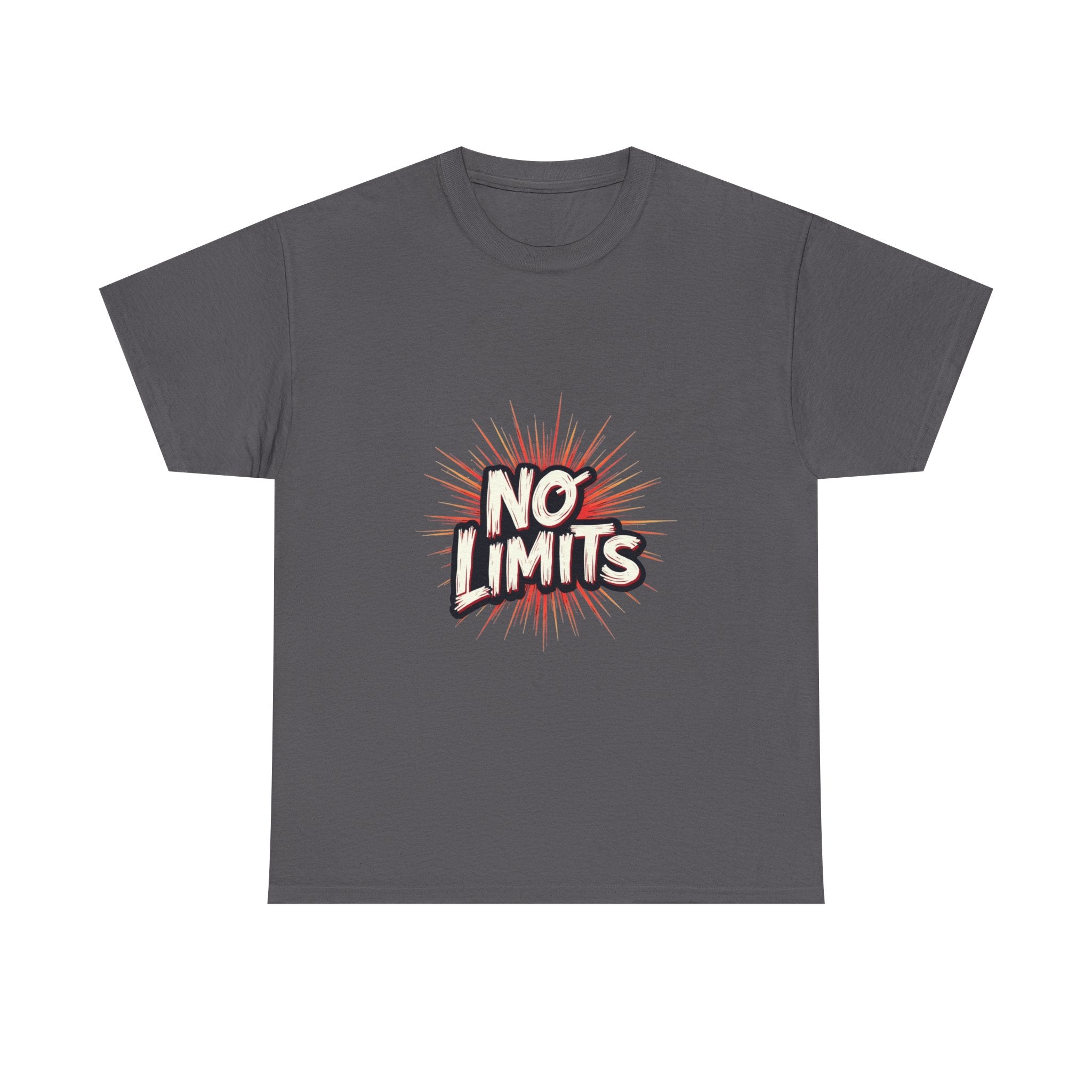 'No Limits' Bold Motivational Graphic T-Shirt