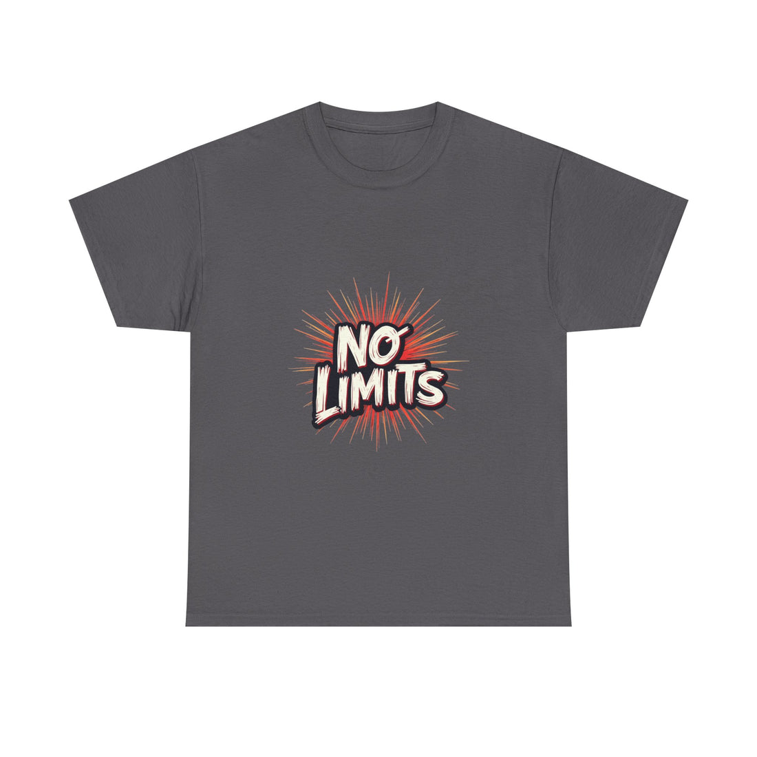 'No Limits' Bold Motivational Graphic T-Shirt
