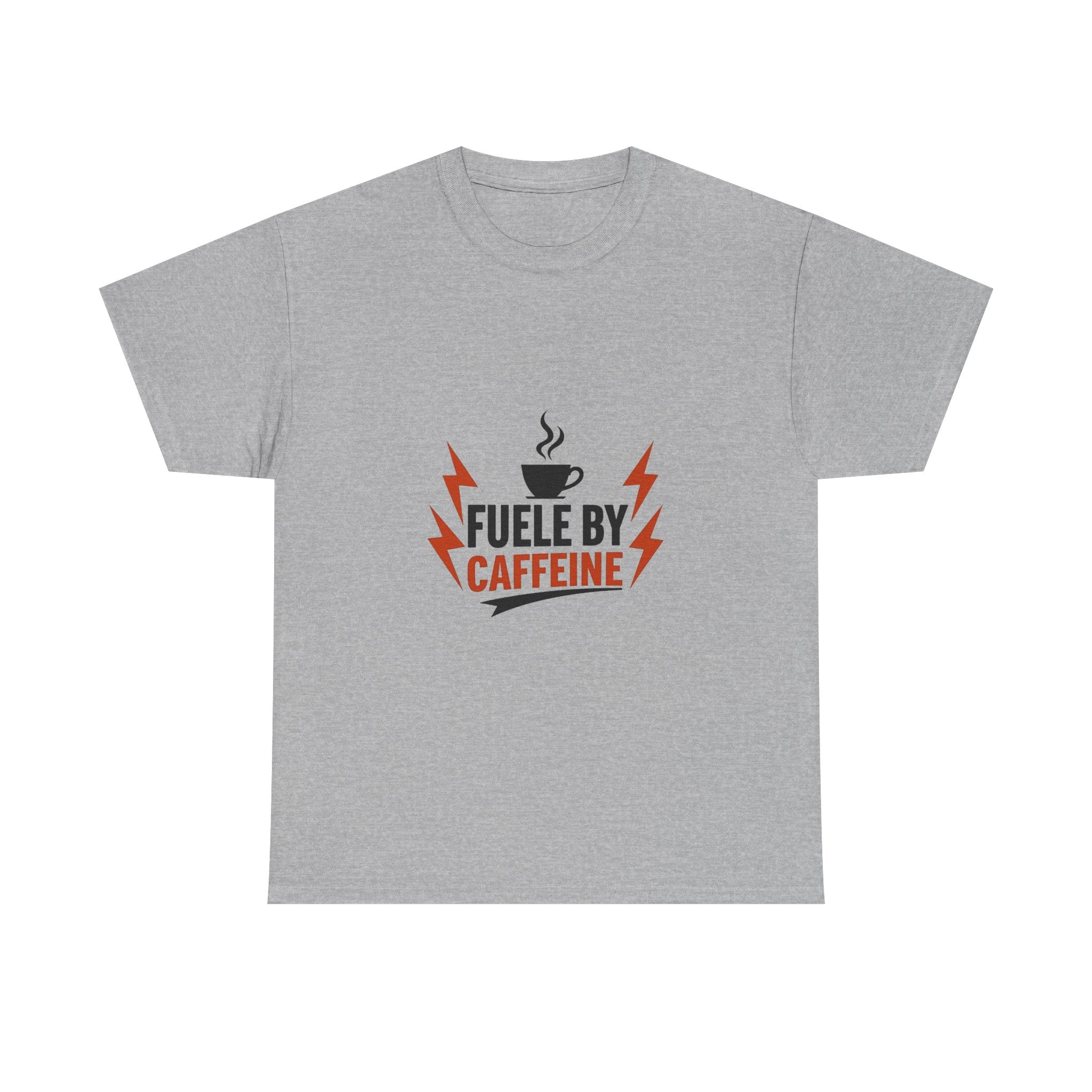'Fueled by Caffeine' Coffee Lover Graphic T-Shirt