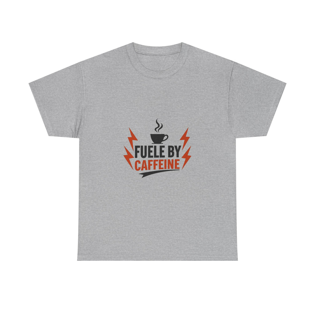 'Fueled by Caffeine' Coffee Lover Graphic T-Shirt