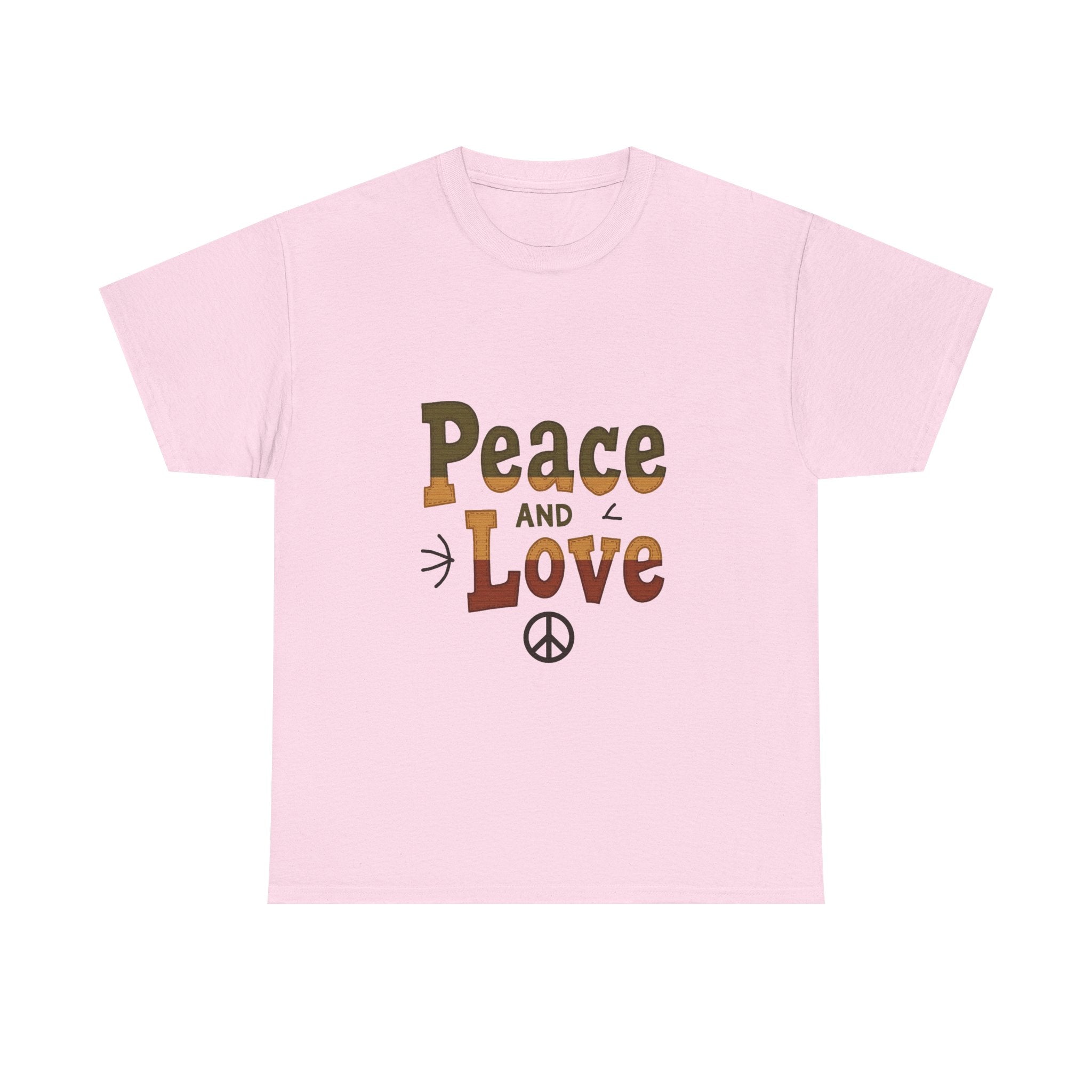 'Peace and Love' Retro T‑Shirt