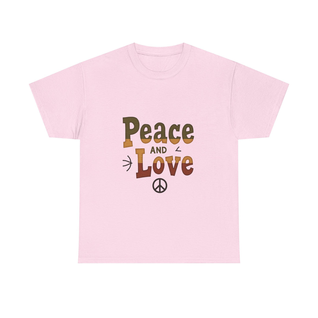 'Peace and Love' Retro T‑Shirt