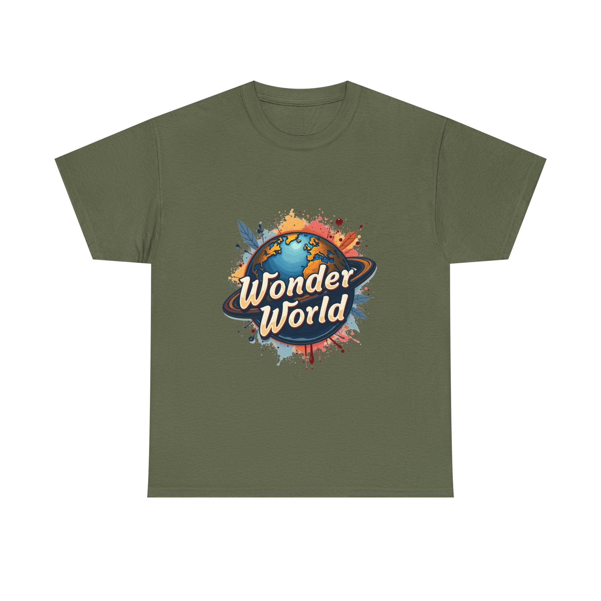 Wonder World Retro Earth Logo T-Shirt