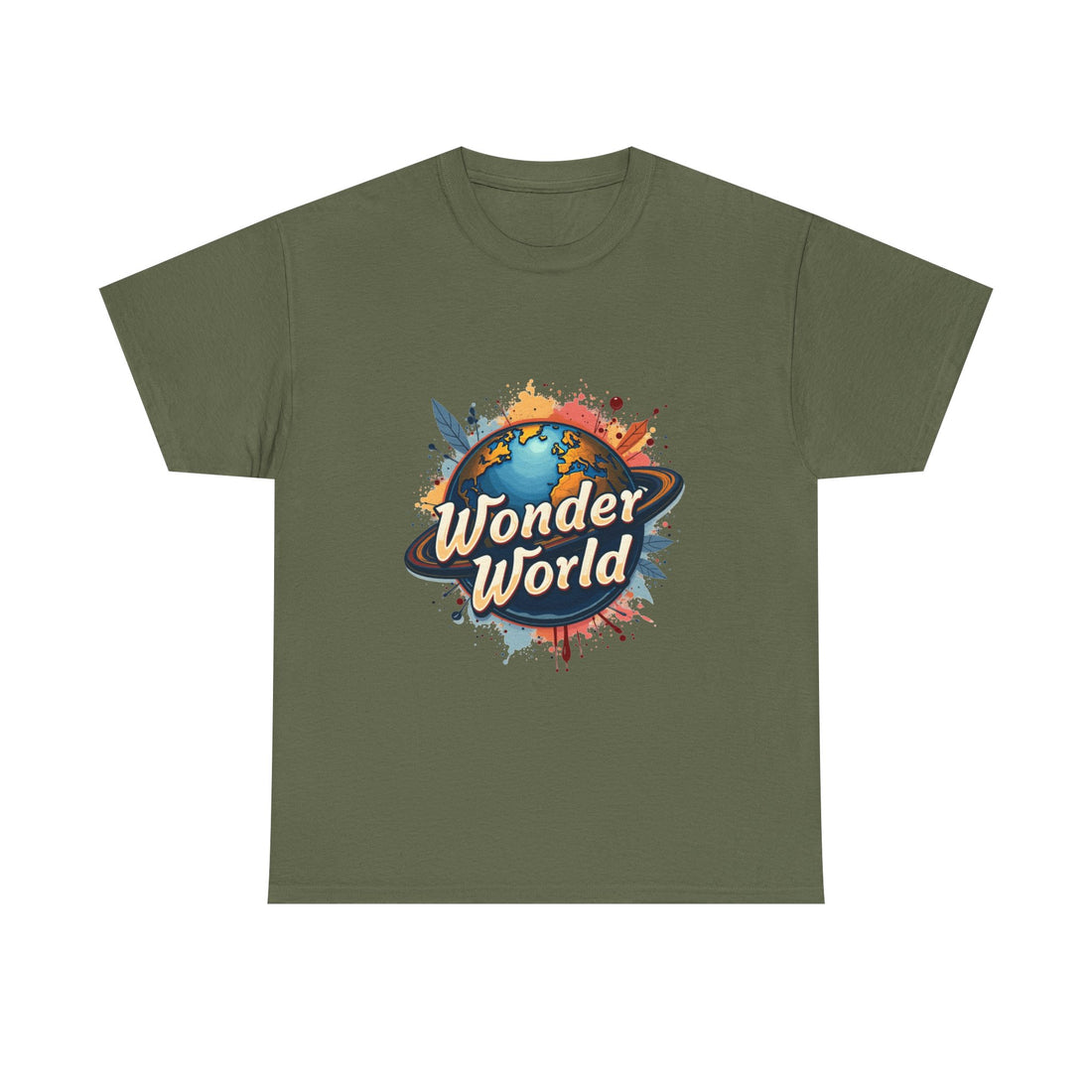 Wonder World Retro Earth Logo T-Shirt