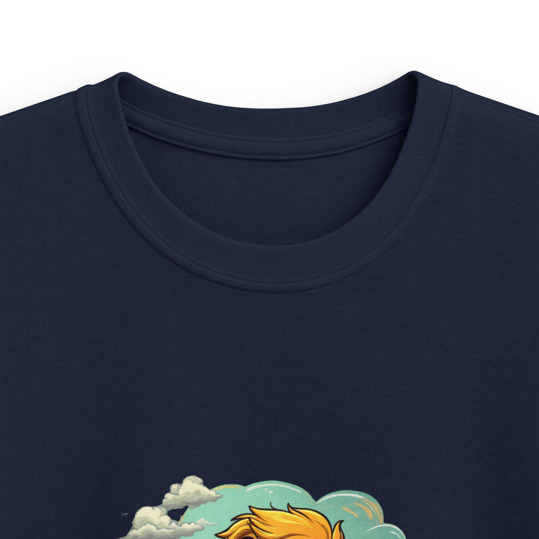Happy Kid with Snacks Cartoon Graphic Shirt